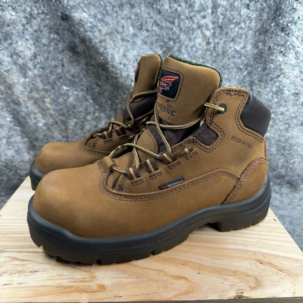 Red Wing EUC Women's King Toe EH ASTM No. 2340 Waterproof Safety Toe Work Boots